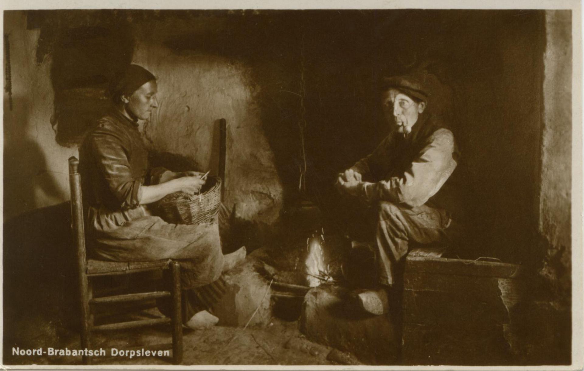 Opwarmen bij het vuur