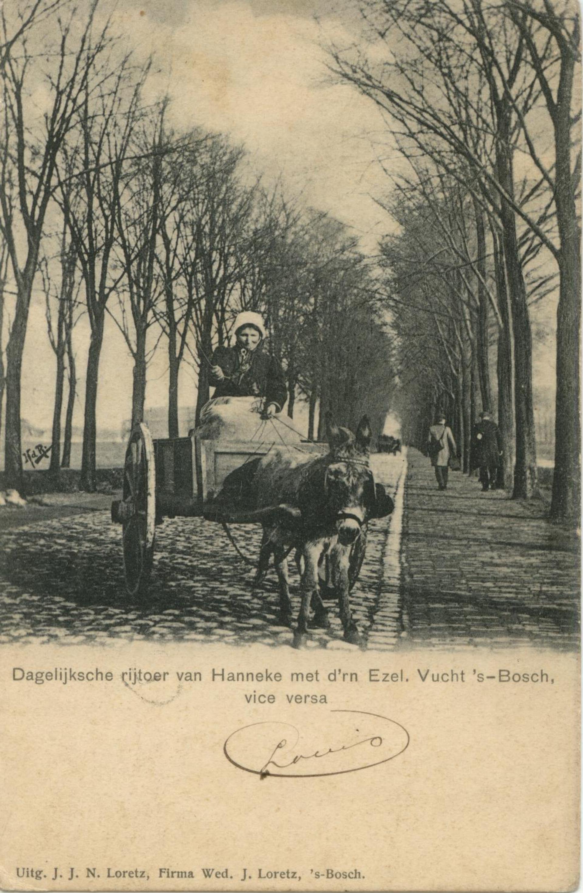 Hanneke met haar ezel