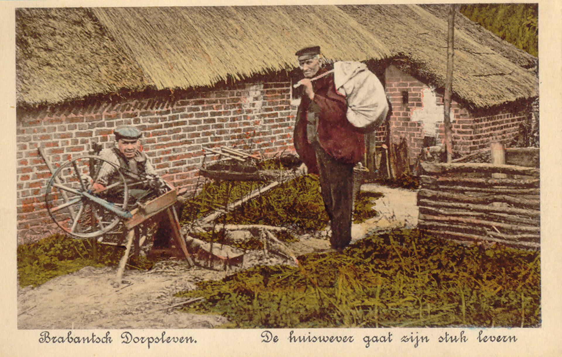 De huiswever gaat zijn stuk levern