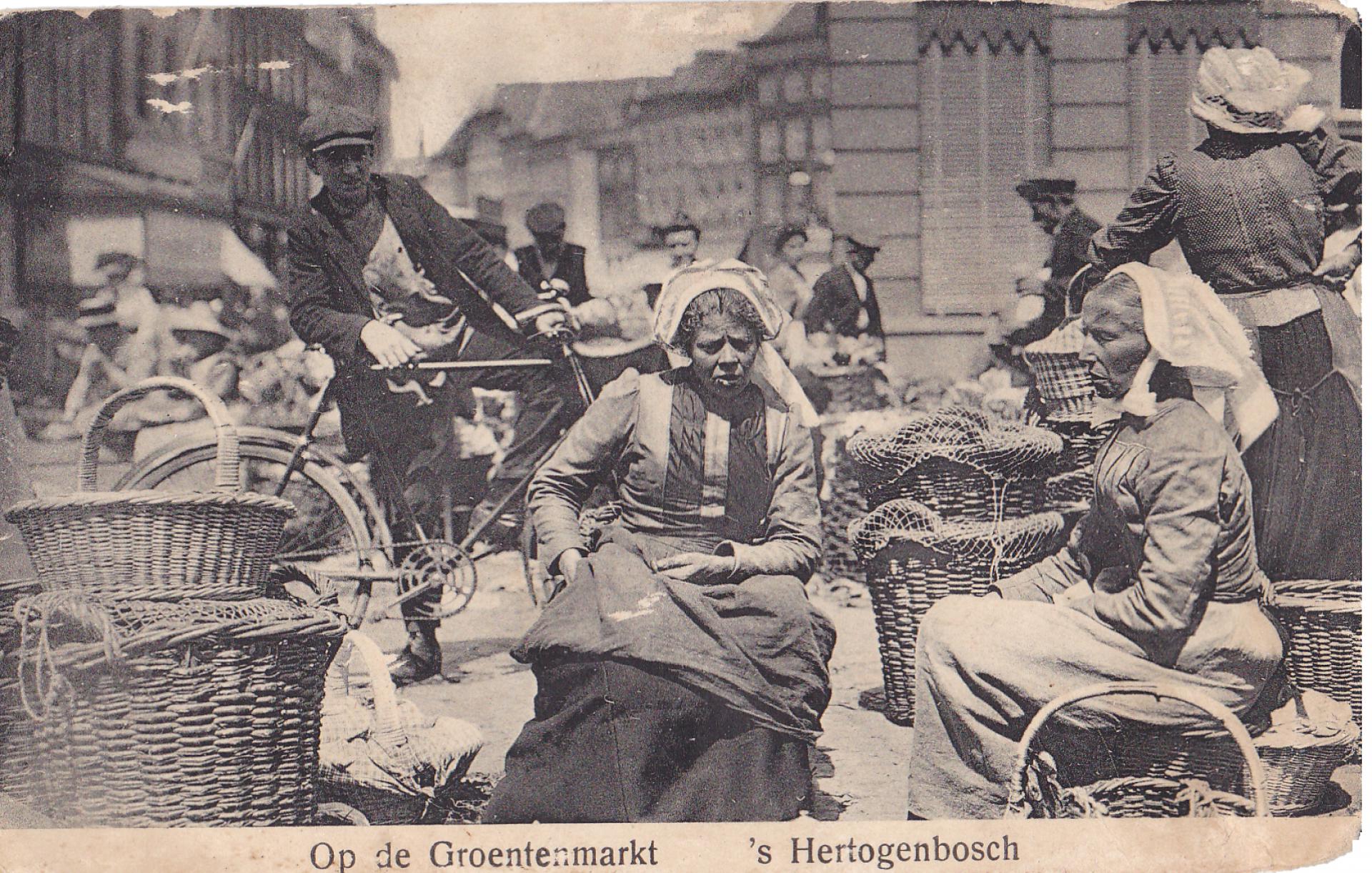 Op de groentenmarkt in 's-Hertogenbosch