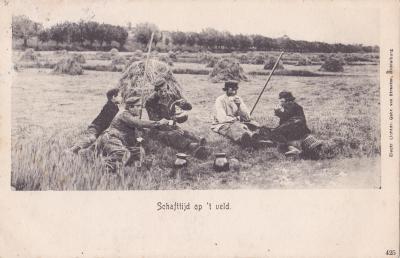 Schafttijd op 't veld